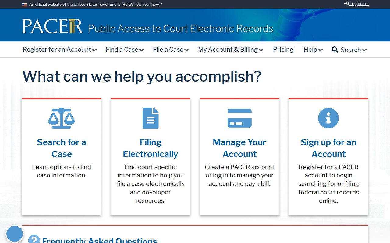 PACER federal docket search for Dycusburg criminal records