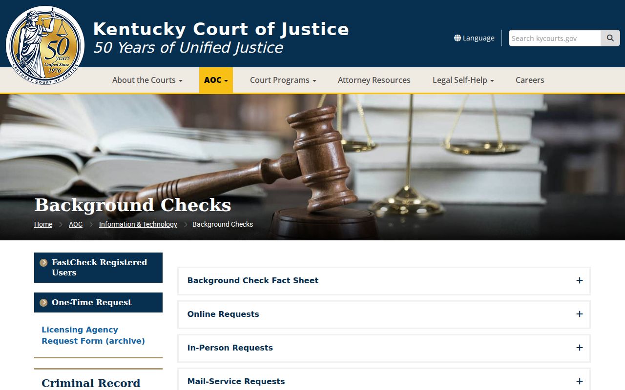 Kentucky Court of Justice reports for Crittenden County criminal records
